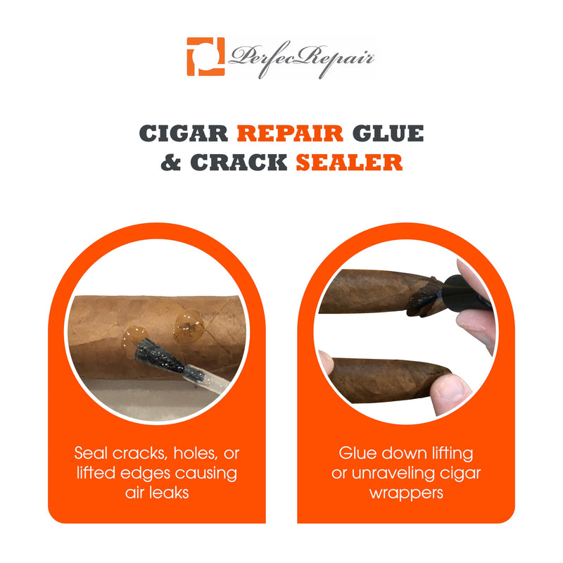 [Australia] - Perfec - PerfecRepair Cigar Repair Glue and Crack Sealer, Quickly Repair Damaged Cigar Wrappers, Compact and Portable 4ml Bottle 