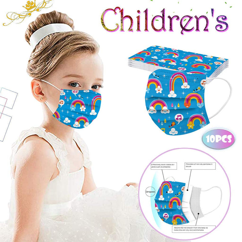 [Australia] - YUGYUJ 50Pcs Kids Face Mask Childrens 3 Ply Non-Woven Protective Breathable Kids Face Mask for Boys Girls Outdoor School 50pcs Kids Mask a 