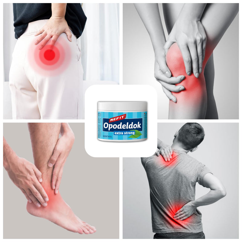 [Australia] - REFIT® Opodeldok Extra Strong 200 ml - Extra Pain Gel - Proven Herbs & Refreshing Menthol - Lavender & Rosemary Extracts - for Back, Muscles & Joints Menthol - Extra Strong 200 ml (Pack of 1) 