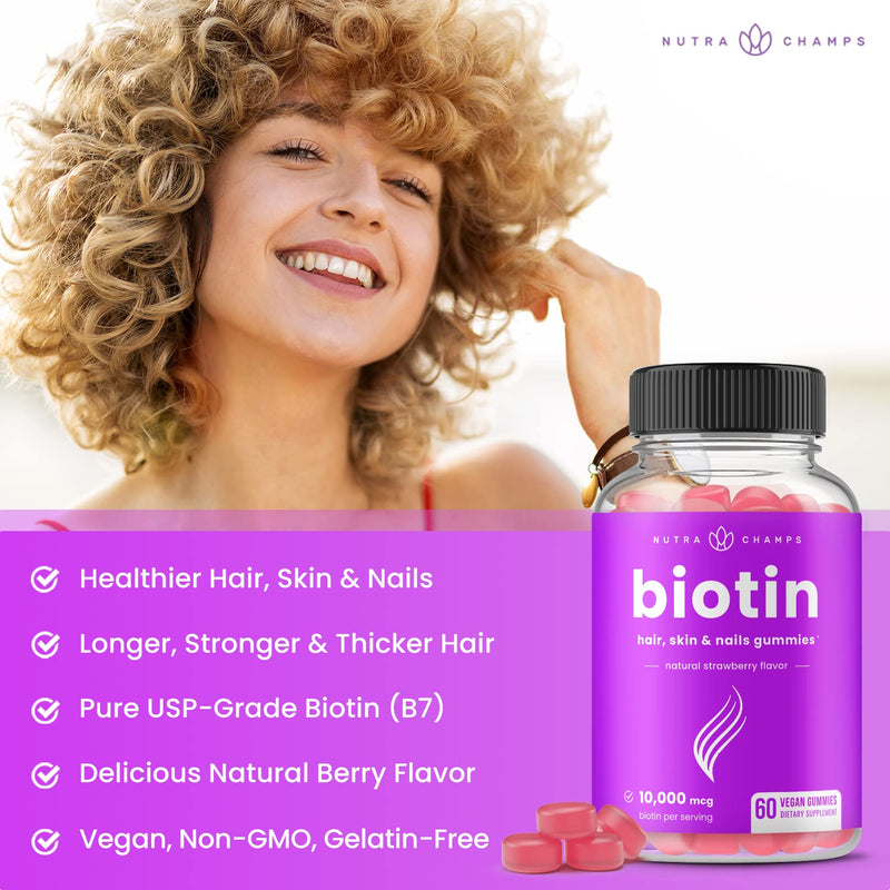 NutraChamps Biotin Gummies and Elderberry Gummies Bundle