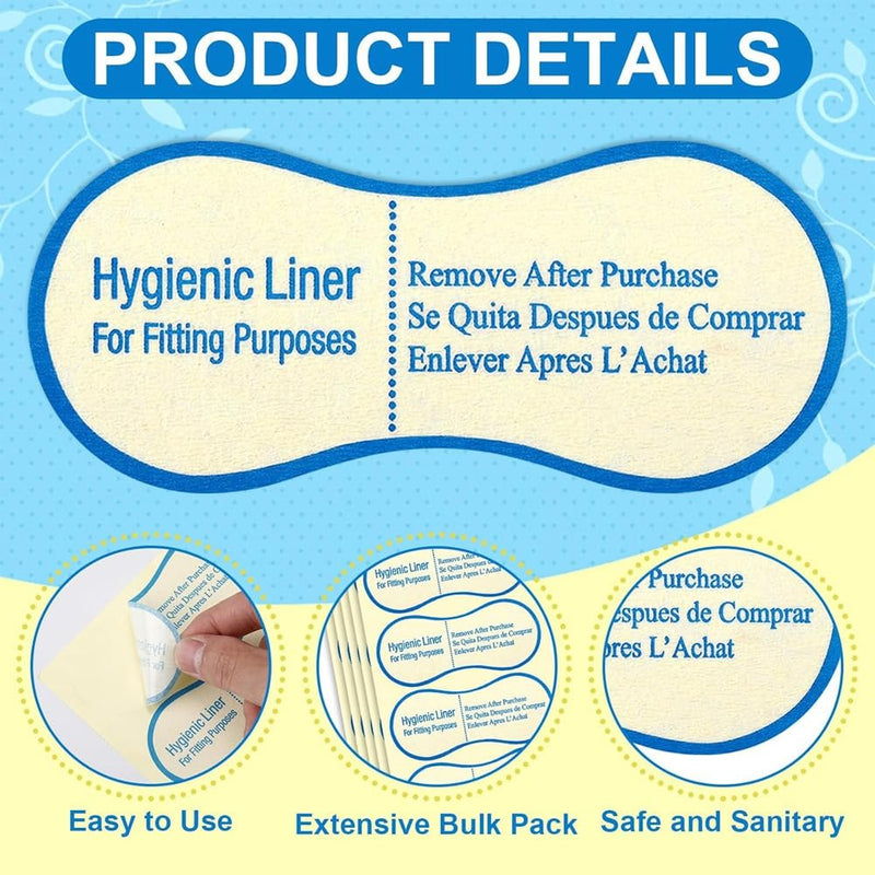 500 Pcs Adhesive Protective Hygiene Try on Stickers Hygienic Liner Bulk for Swimwear -Underwear