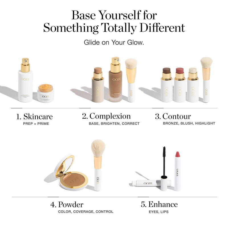 Ogee Complexion Perfecting Liquid Foundation - Linden 1.25N | Lightweight Tinted Moisturizer, Light Beige, Neutral Undertone, with Vitamin C & Jojoba Oil, Certified Organic & Made in USA Linden 1.25N - Light Beige, Neutral Undertones