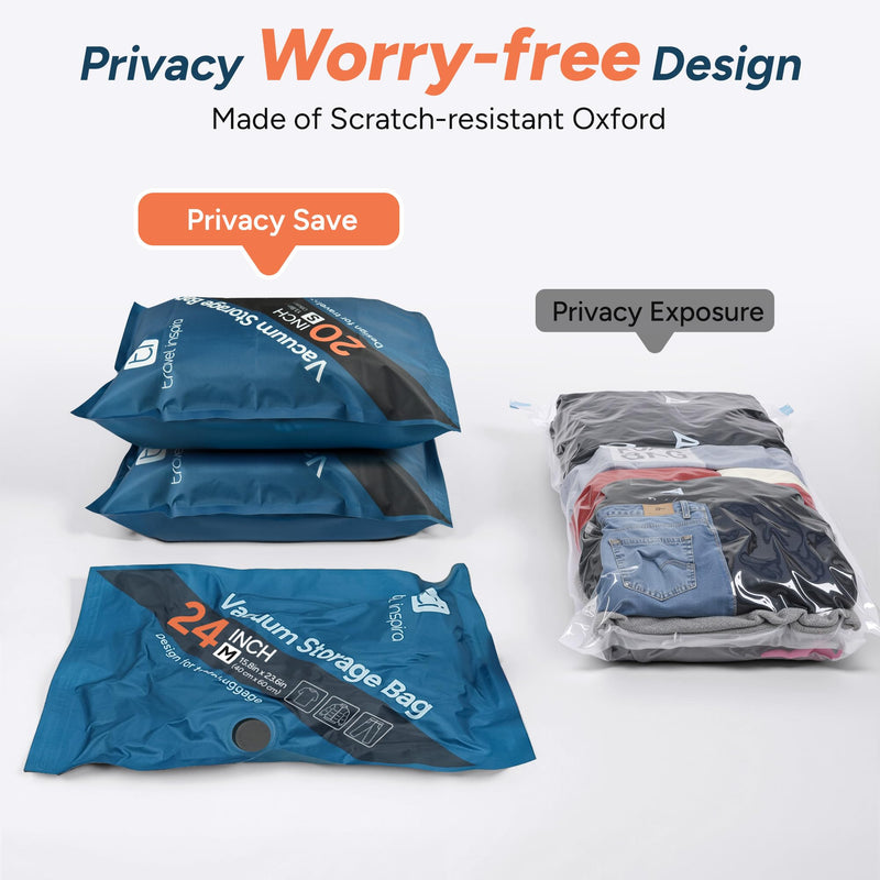 travel inspira Travel Essentials Kit: Luggage Scale + Oxofrd 9 Pack Vacuum Storage Bags