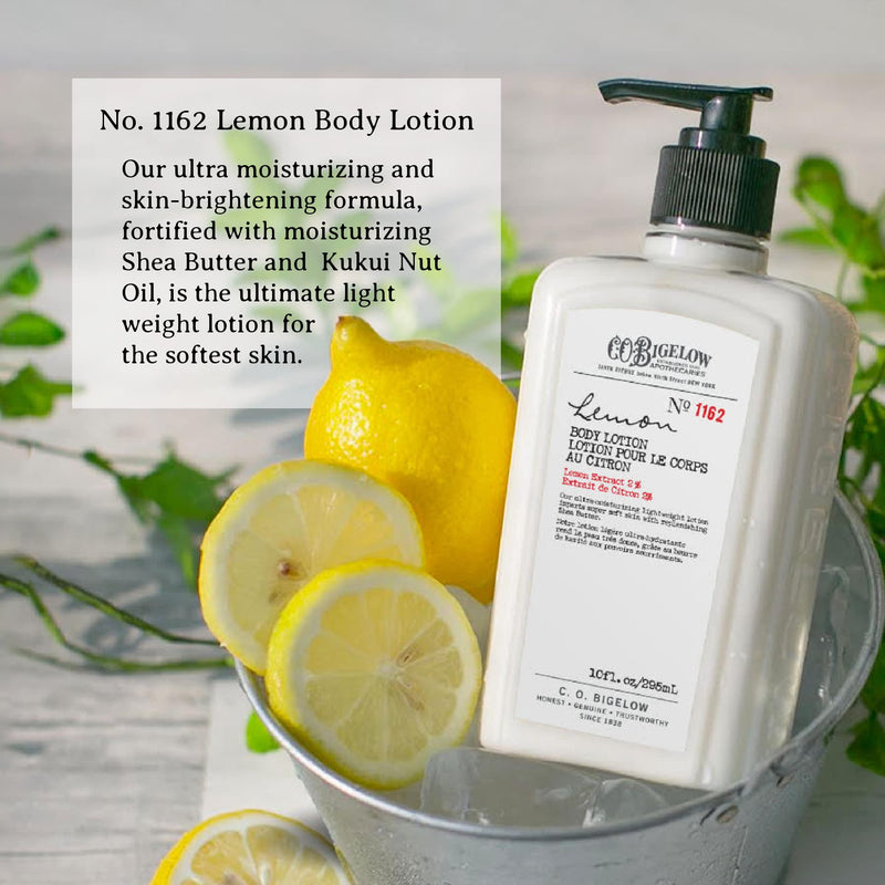 C.O. Bigelow Lemon Body Lotion, 10 fl oz | Lemon Scented Body Cream with Shea Butter & Lemon Extract - Deep Moisturizer Leaves Skin Soft Fresh,Lemon