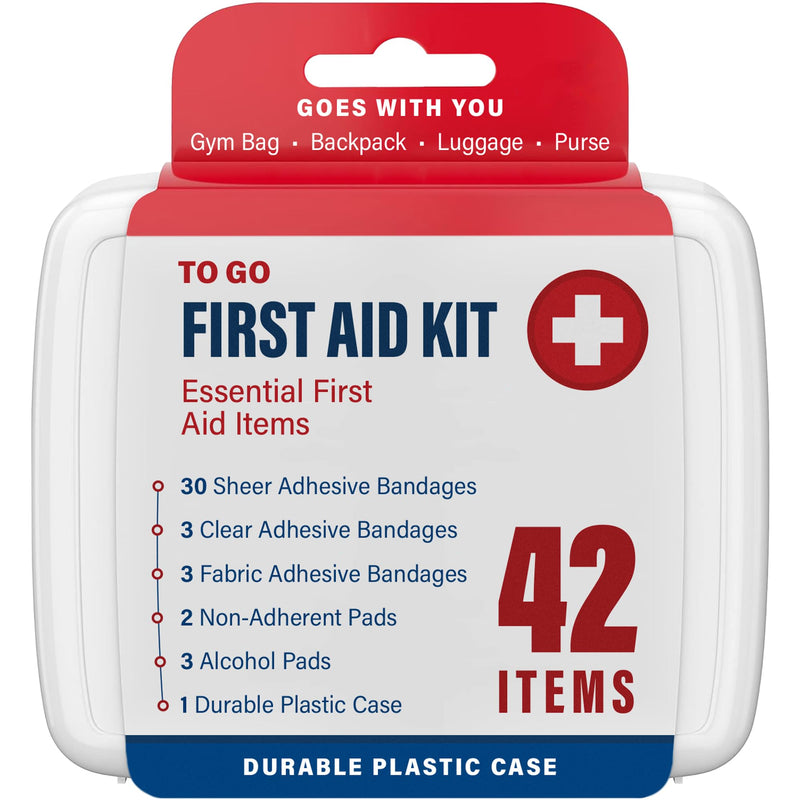 [Australia] - 500 Piece Mini First Aid Kit for Home, Car, Office, Outdoors, Travel Size Small First Aid Kits with Adhesive Bandages and Pads - Bulk First Aid Supplies in Compact & Lightweight Case (12 Pack) 500 Pieces [12 Pack] 