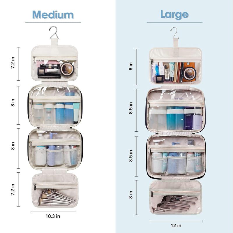 Narwey Large Hanging Toiletry Bag With Large Makeup Bag