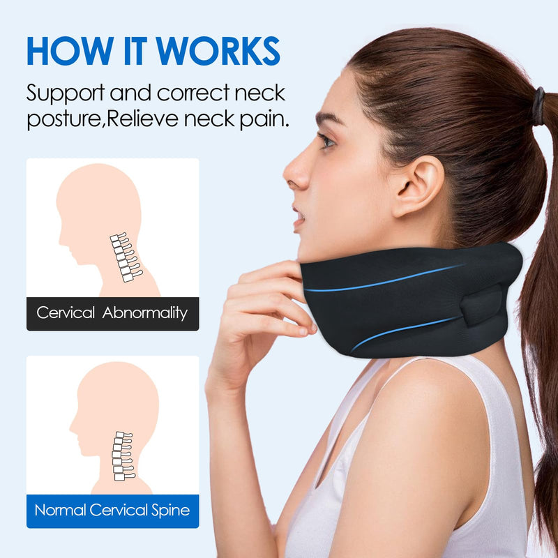 [Australia] - Neck support made of soft foam, cervico-correct neck brace, neck stretcher to relieve pressure on the cervical spine, sleeping, human neck brace for vertebral alignment and stabilization, neck pain 