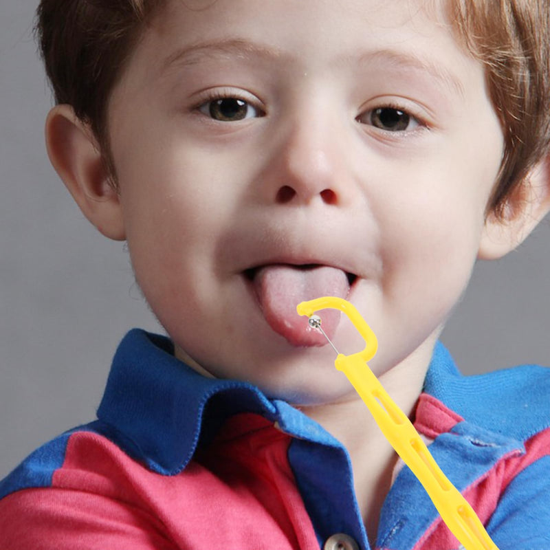 [Australia] - 4 Pcs Tongue Trainer Tongue Tip Exercise Tool Oral Muscle Exerciser Kids Tongue Tip Lateralization Elevation Tools Speech Talk Tool for Stiff Tongue Clear Speech 