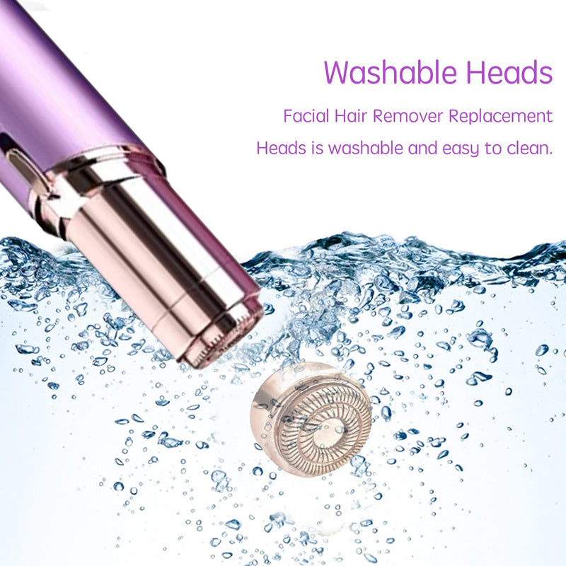 Replacement Heads for Flawless Generation 2, Facial Hair Removal Replacement Heads for Women, Compatible with Finishing Flawless Facial Hair Remover, Double Halo Replacement Heads Gen 2(4 Count) 4 Count
