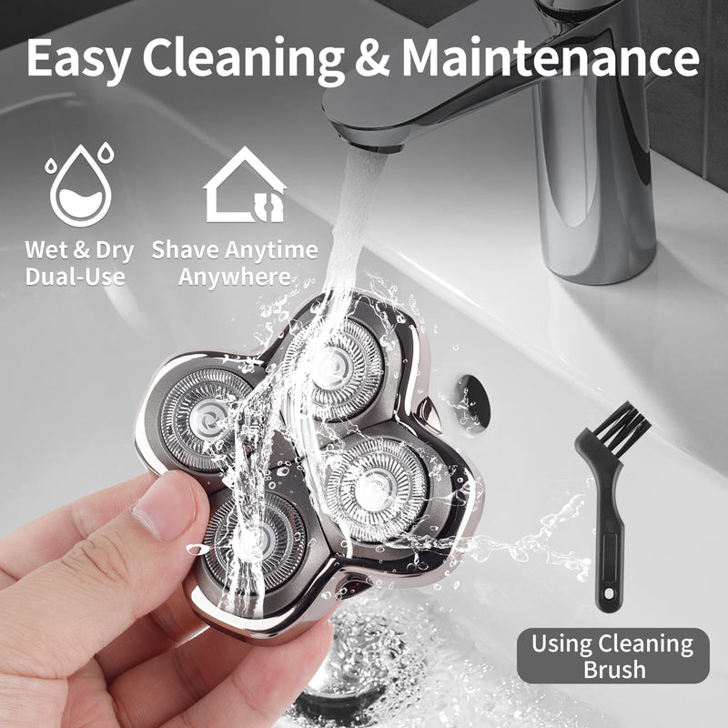 [Australia] - 2 Pack Head Shaver Replacement Heads Compatible with Skul Pitbulls Gold PRO,Silver PRO, Platinum PRO,Butterfly Kiss PRO - Hypoallergenic Stainless Steel Shaver Foil Replacement - 4D Floating Blade 2 Pack 