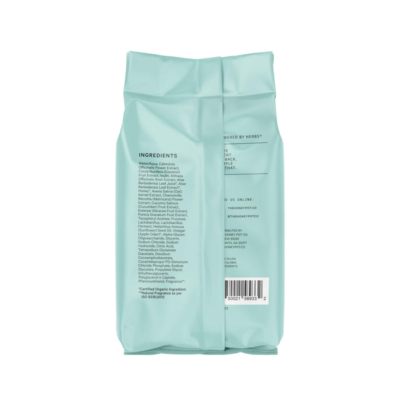 [Australia] - The Honey Pot Company - Prebiotic Feminine Wipes - Herbal Infused Feminine Hygiene Wipes for Sensitive Skin Types - PH Balanced Plant Based Wipes Free from Parabens and Sulfates - 30 ct. 30 Count (Pack of 1) 