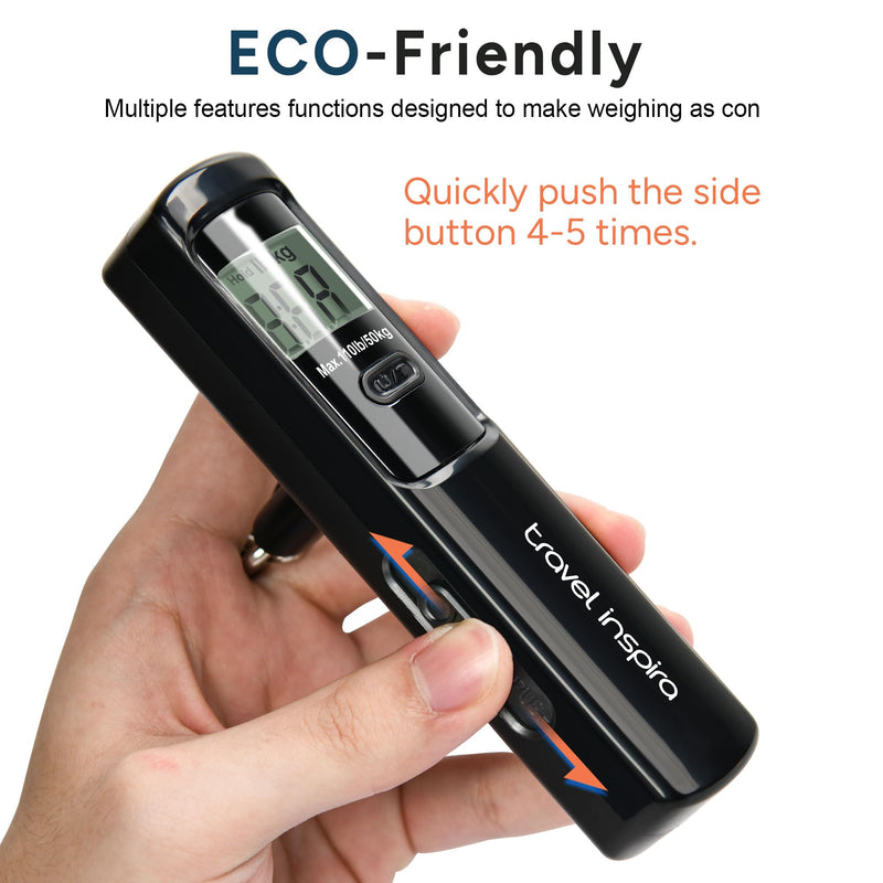 travel inspira Luggage Scale Battery-Free and RFID Blocking Travel Money Belt with Anti-Thief Zip - Slim Passport Holder