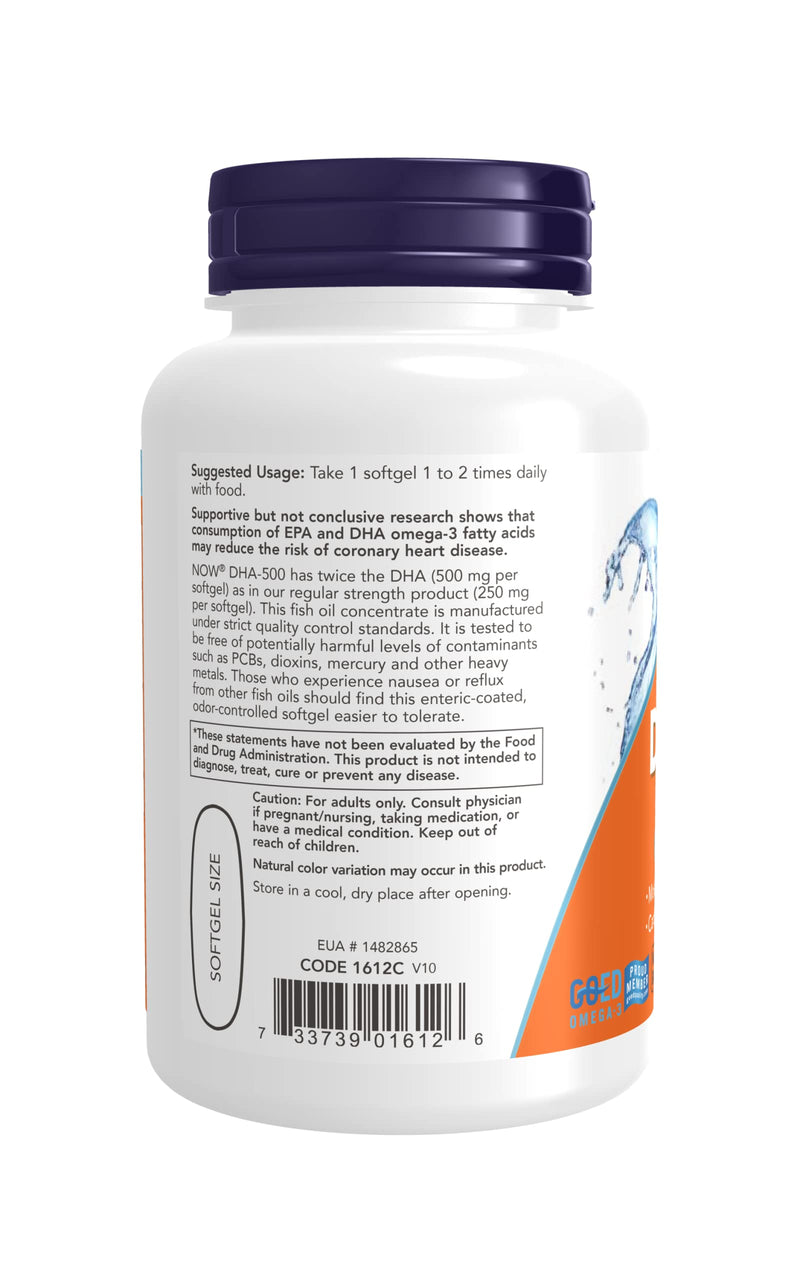[Australia] - DHA-500, 90 Softgels by Now Foods (Pack of 2) 