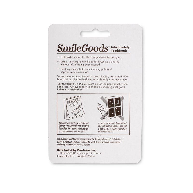 [Australia] - SmileGoods Infant Safety Toothbrushes, 24 Individually Packaged Toothbrushes, Assorted Colors, Bulk Pack of 24 