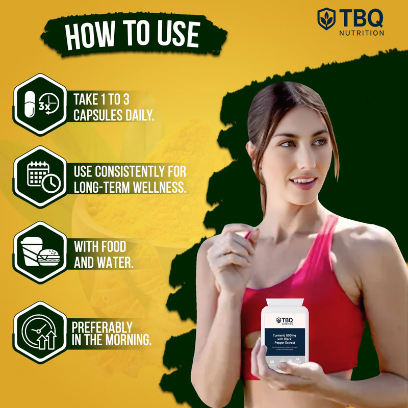 Turmeric Extract 500mg (95% Curcuminoids) + Black Pepper – 60 Delayed Release Vegan Capsules | High Strength with Piperine for Absorption | UK-Made Plant-Based Supplement
