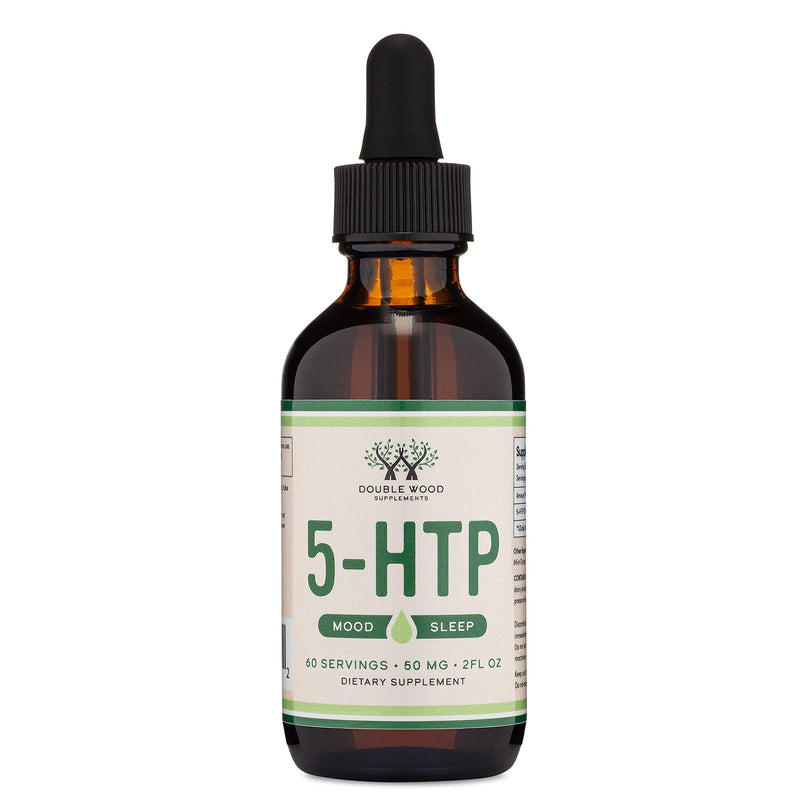 [Australia] - 5HTP Liquid Drops - More Absorbable and Effective Than 5 HTP Capsules (60 Servings of 50mg 99%+ 5-HTP) Serotonin Supplement for Mood, Sleep, and Relaxation by Double Wood 