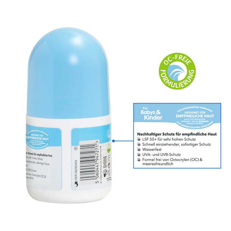 [Australia] - Childs Farm Sun Roller for Children and Babies, Very High Protection with SPF 50+, Waterproof, UVA and UVB Protection, 50ml | Suitable for dry, sensitive or eczema-prone skin 