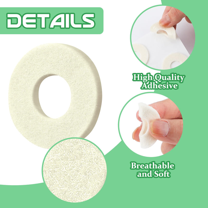 [Australia] - Felt Callus Pads Callus Cushions for Bottom of Foot Round Corn Pads Beige Adhesive Foot Callus Pads Soft Foot Callous Cushions Bulk for Women Men Feet Toes Heel Pain Relief(30 Pcs) 30 