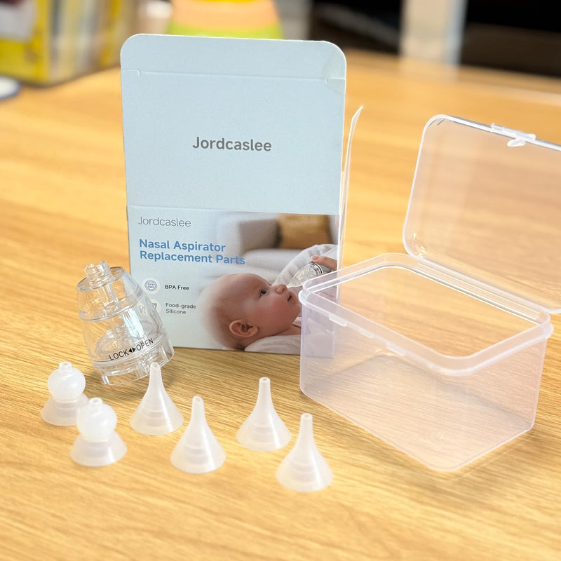 [Australia] - Nasal Aspirator Replacement Parts Compatible with GROWNSY/ X-Bosak / HEYVALUE Nose Sucker for Baby & Toddlers, Suction Chamber and 6pcs Silicone Tips Replacement Kit 1 chamber & 6 tips 