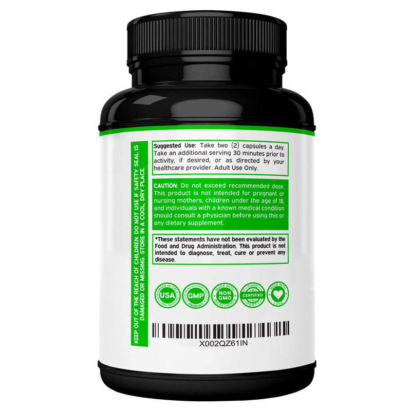 [Australia] - Muira Puama Root Extract 1000mg for Men and Women - Premium Capsules - 60 Count - Zero Fillers - Third Pary Tested - Gluten Free & Non-GMO - USA Made - Quality Guarantee - Tested for Potency & Purity 