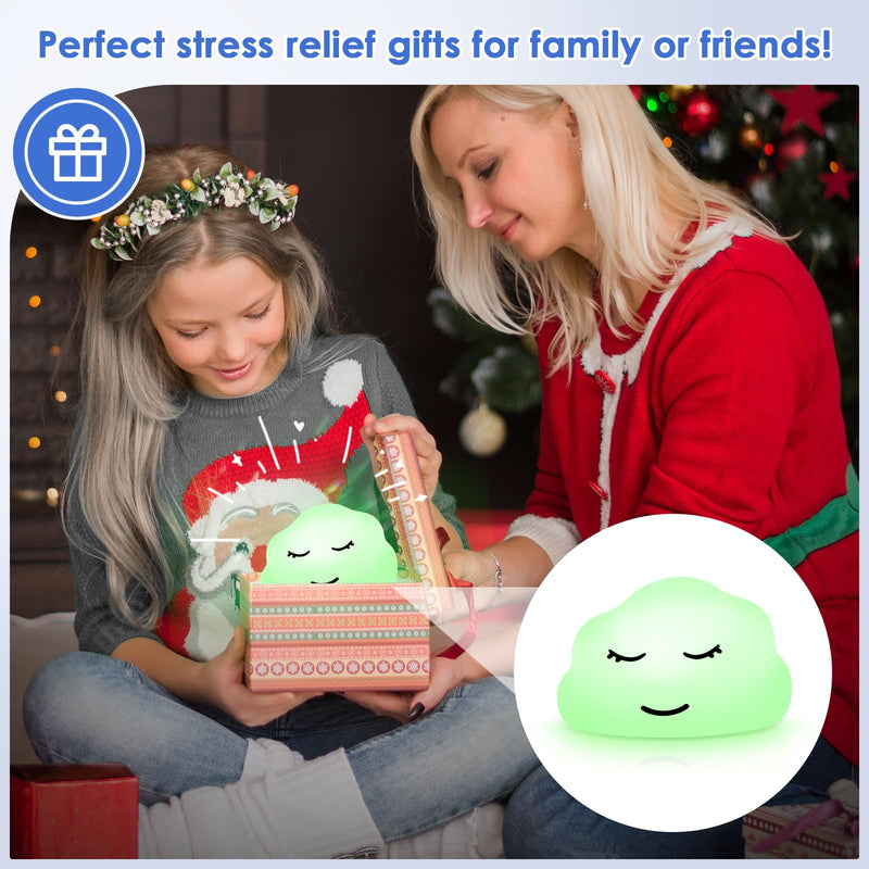 [Australia] - Breathing Lamp Guided Visual Meditation Tool for Mindfulness,Anxiety Relief&Calm Your Mind for Stress&Visual Relaxation and Restful Sleep,478 Seconds Breathing Rate Change 3 Colors,Gift for Kids 