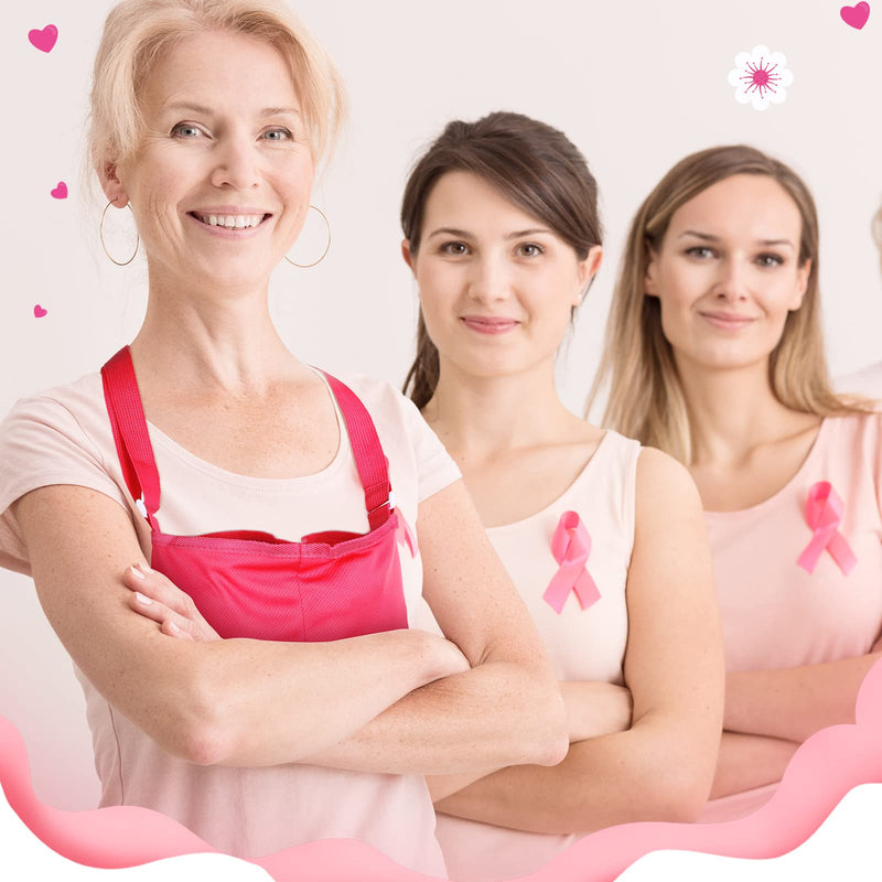 [Australia] - Mastectomy Drainage Holder with 4 Pouch Shower Bag Adjustable Drain Holder After Tummy Tuck Quick Dry Stretchy Handy for Mastectomy Recovery Breast Augmentation Reduction for Patient Care Kit (Pink) Pink 