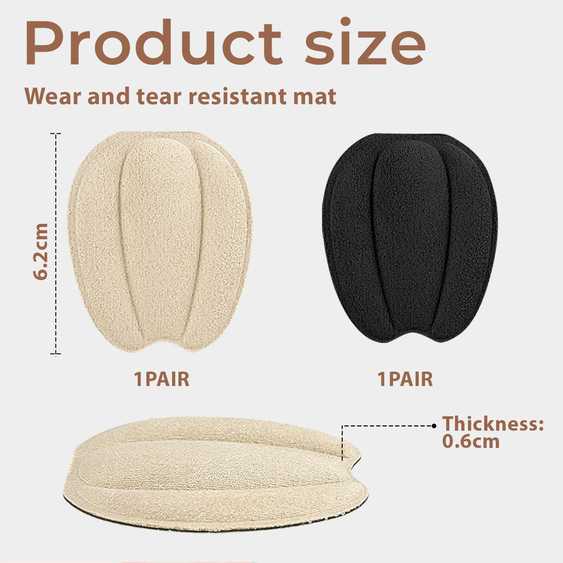 [Australia] - Goiern 4 pieces heel pads tongue pads for shoes that are too big, size reduction, non-slip tongue pad insert for loose shoes men and women 