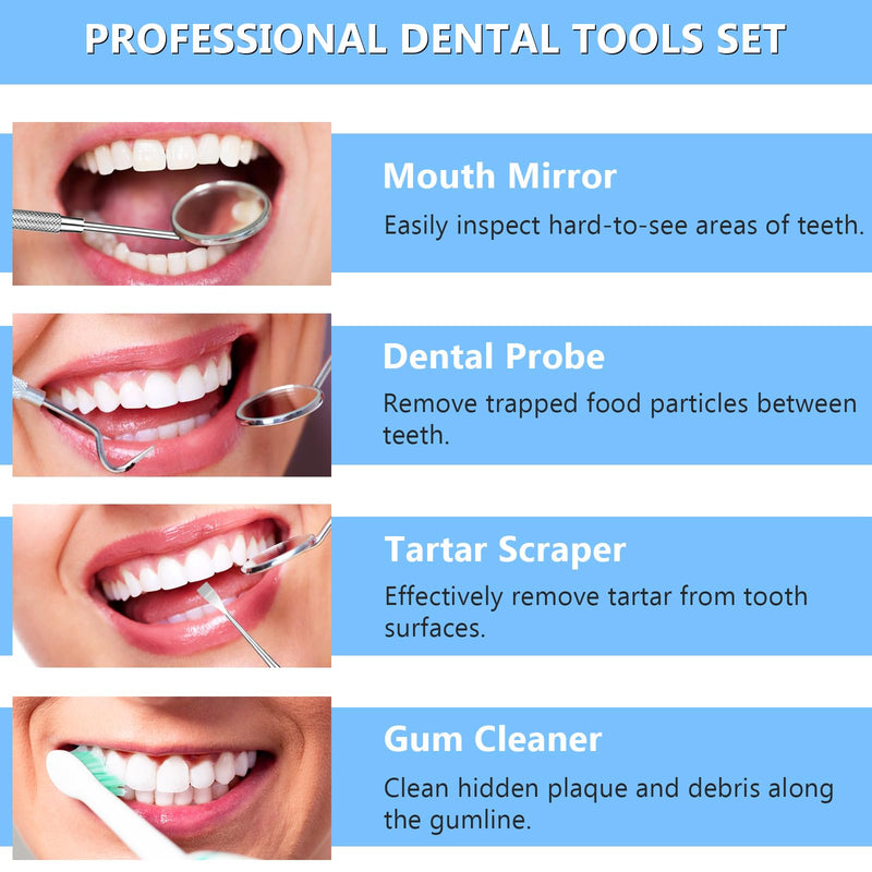 [Australia] - Tooth Repair Kit, Moldable False Teeth, DIY tooth thermoplastic beads Temporary Tooth for Replacing Missing & Broken Teeth with 4 Dental Tool, Regain Your Confidently Smile 30 ML 