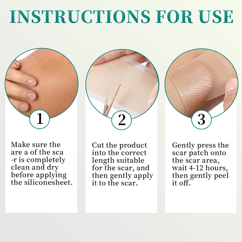 [Australia] - 1 Pcs Silicone Scar Tape Scar Plaster Silicone Scar Sheets Silicone Scar Plaster Silicone Plaster for Scars Scar Plaster Silicone Silicone Scar Tape Silicone Plaster Scar 4cm x150cm Roll 