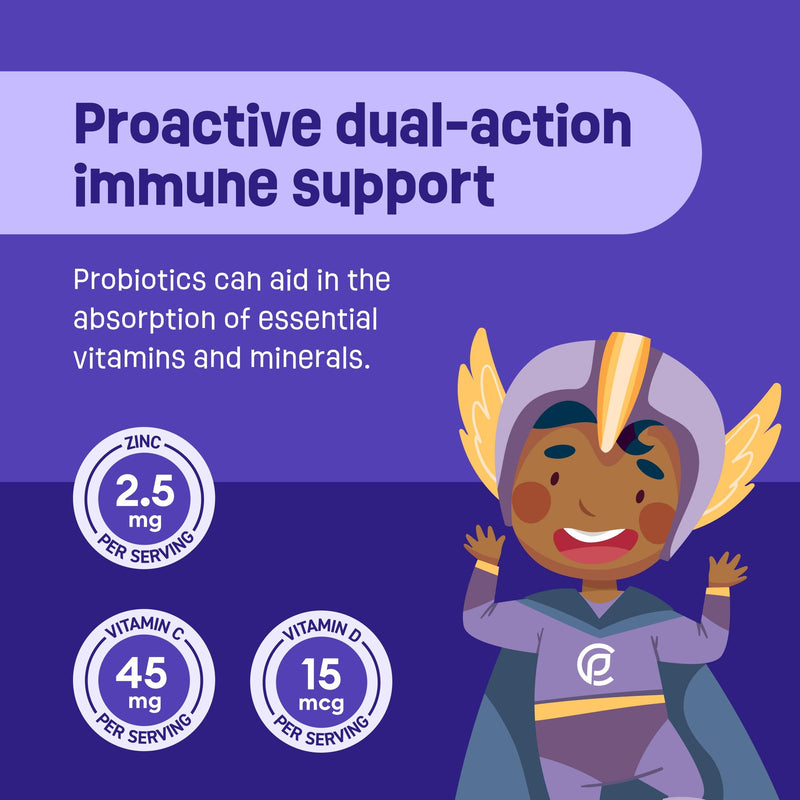 [Australia] - Physician's CHOICE Probiotics for Kids - 7 Diverse Strains, Organic Prebiotics, Vitamins & Minerals - Clinically Studied L. Rhamnosus GG - Immune & Digestive Support - No Sugar or Artificial Dyes Tart Berry 30 Count (Pack of 1) 