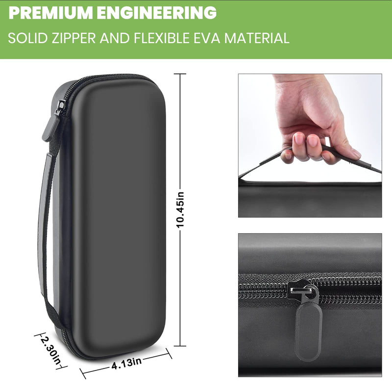 [Australia] - Stethoscope Case Compatible with 3M Littmann Classic III Monitoring/Lightweight II S.E/Cardiology IV Diagnostic/MDF Acoustica Stethoscopes, Extra Pocket for Doctor & Nurse Accessories (Black) Black 