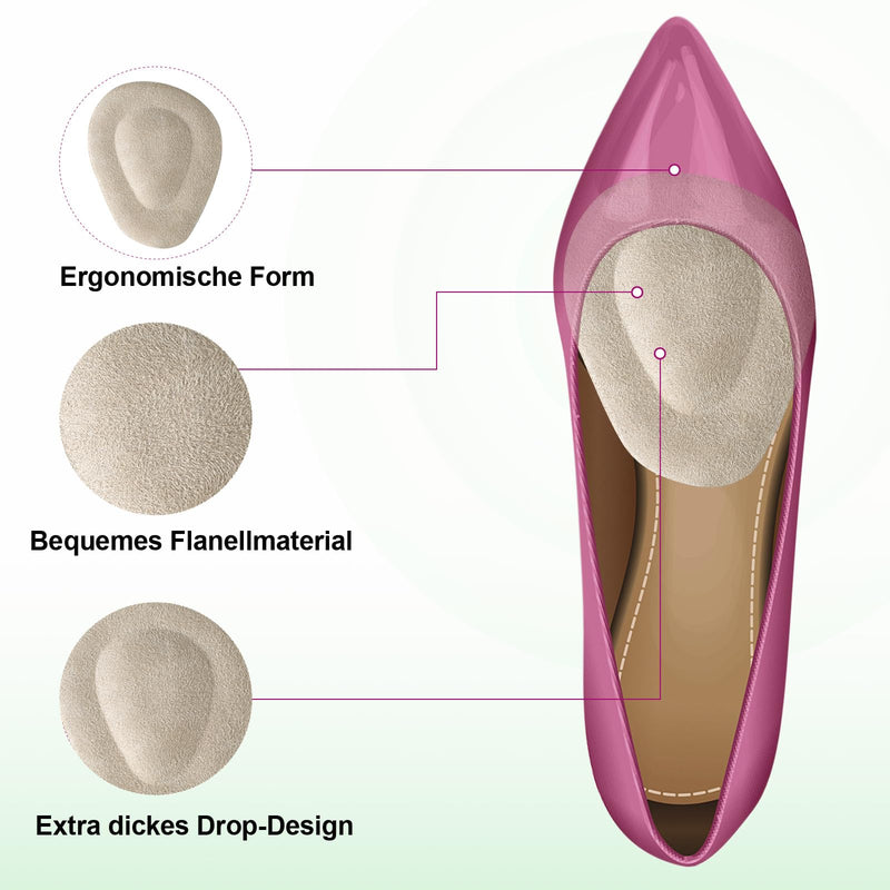 [Australia] - Metatarsal Pads for Women Men 8 Pack Fleece Surface Gel Foot Pads Bunion Cushion for Pain Relief Gel Metatarsal Pad Insoles Foot Pads for Bunion Callus Cushion Yellow 