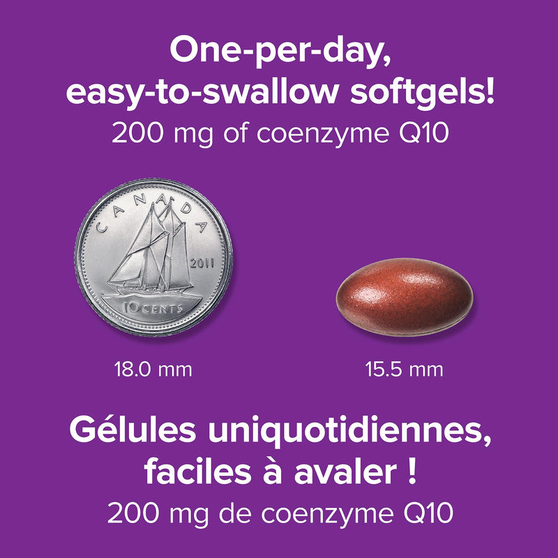 Webber Naturals CoQ10 200mg, Coenzyme Q10 Supplement, 60 Softgels | High Potency Co Q10 Antioxidant Supplement for Heart Health & Cellular Energy Production, 60 Day Supply, Gluten Free