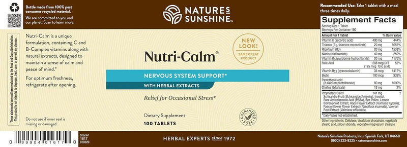 NUTRI-CALM (90) with Chamomile