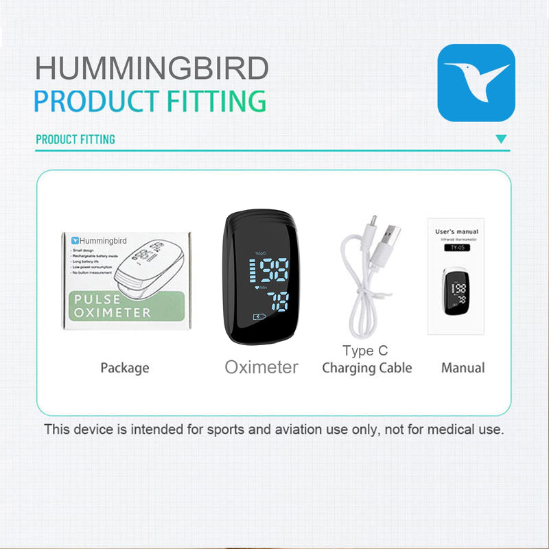 [Australia] - Fingertip Pulse Oximeter, Rechargeable Pulse Oximeter, Finger Pulse Oximeter, Blood Oxygen Meter Finger, Pulse OX with Lanyard, Oximetro for Sports Outdoors Aviation Use Only (Purple) 