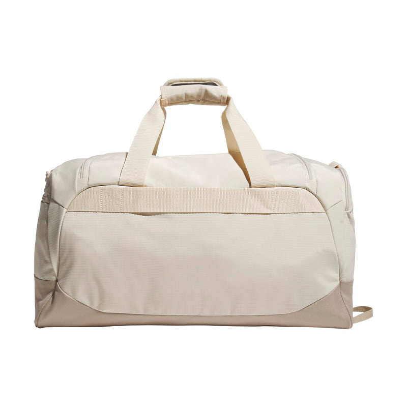 adidas Defender 5 Duffel Bag for Sports, Gym and Travel, Crystal Linen Beige/Trace Khaki, OSFA Crystal Linen Beige/Trace Khaki/Small 42L Small 42l