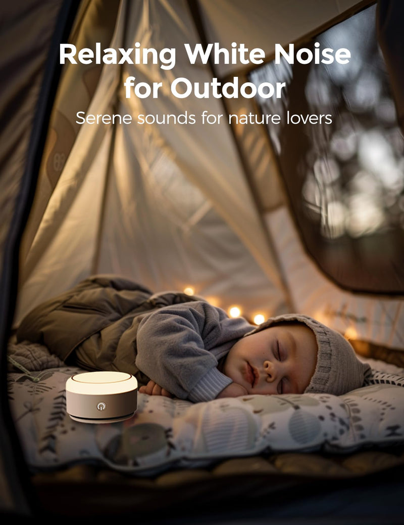 [Australia] - Momcozy Sound Machine for Baby-20 Soothing Sounds & Touch Warm Light Portable White Noise for Kids & Adults for Sleeping Timer and Memory | Ideal Travel Companion & Nursery Must-Have 