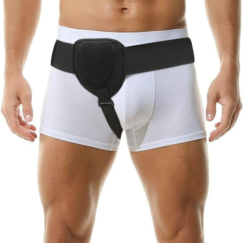 COSTICA Hernia Belts for Men, Inguinal Hernia Support Belt for Men and Women, Adjustable Groin Belt Fits Left or Right Side, Support Truss for Inguinal, 1 Removable Compression Pad, 1 PCS, L/XL Large/X-Large (Pack of 1) Black