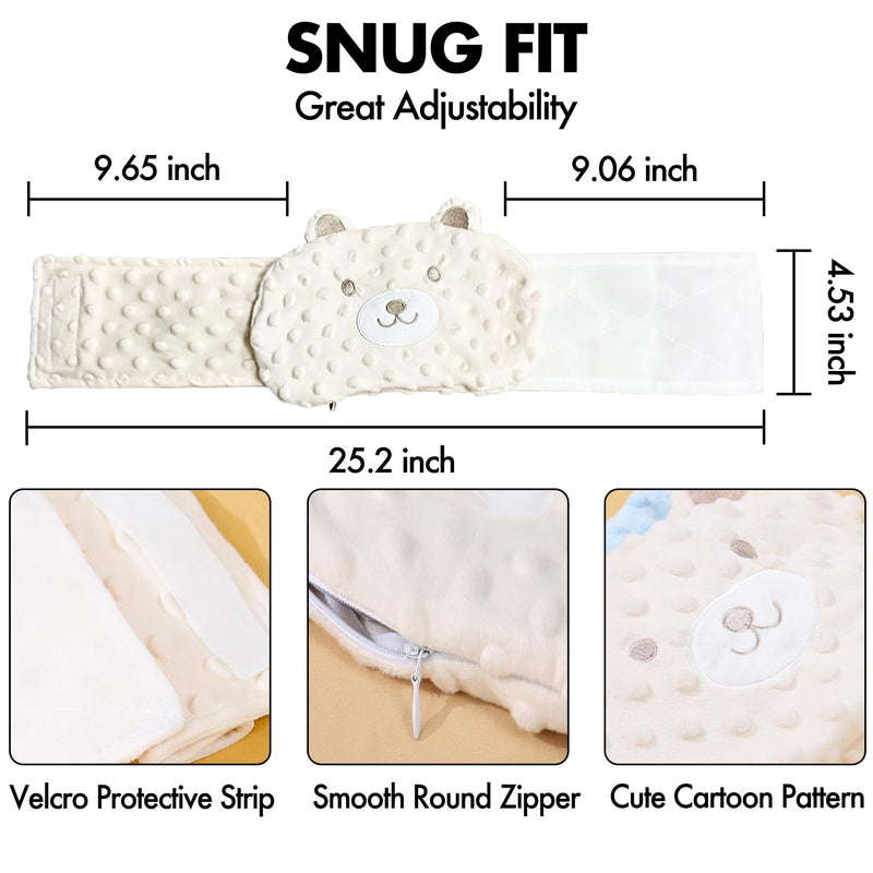 [Australia] - Baby Colic Relief Gripe Belt Seed Heating Pad with Gentle Warmth Tummy Wrap for Soothing Gas and Upset Stomach (Beige, 0m+) Beige(1 Pack Seed) 