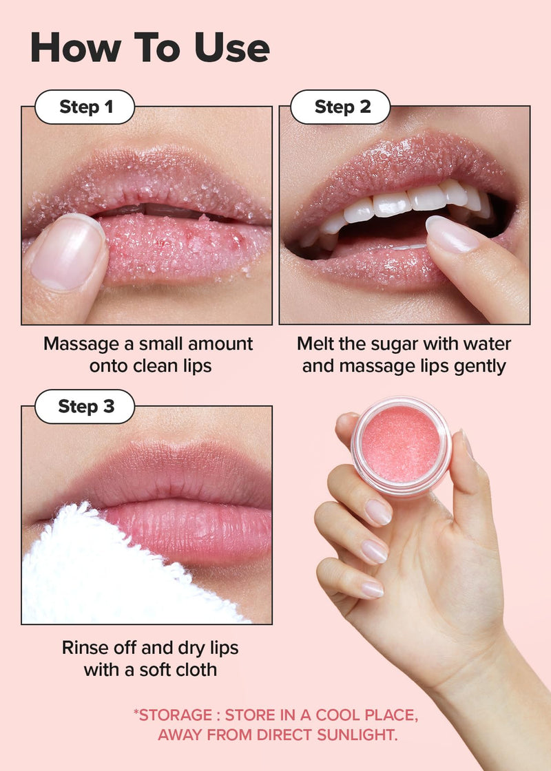 [Australia] - I DEW CARE Lip Scrub - Cushy Crush | Sugar Vitamin C, Lip Care, Lip Scrubber Exfoliator, Lip Exfoliator Scrub, Lip Care Products, for Dark, Dry and Chapped Lips, Vegan, 1.05 oz 