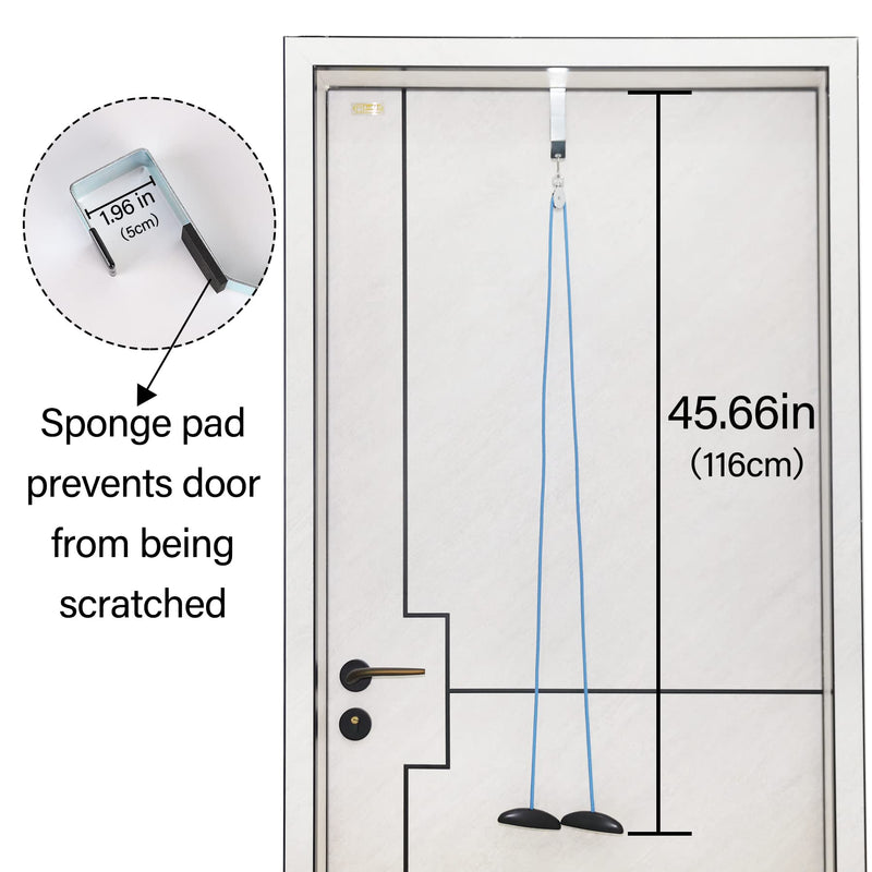 Shoulder Pulley Over The Door Physical Therapy System, Exercise Pulley for Physical Therapy, Alleviate Shoulder Pain and Facilitate Recovery from Surgery (Black)