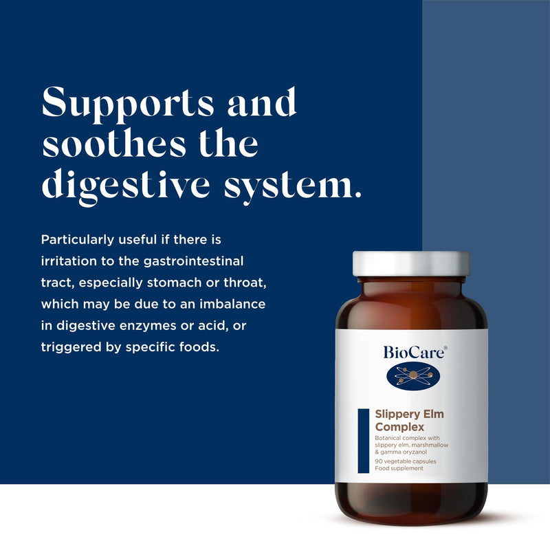 BioCare - Slippery Elm Complex | Digestion & Antioxidant Support - 90 Capsules