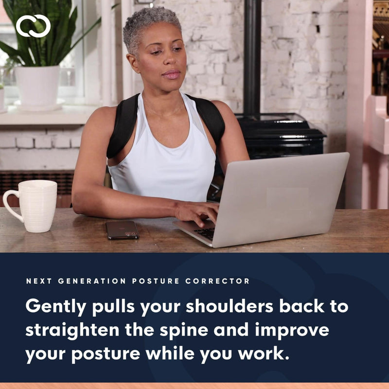 [Australia] - Copper Compression Posture Corrector for Men & Women - Adjustable Copper Infused Orthopedic Brace for Pain Relief from Bad Posture, Slumping - Targets Upper Back, Shoulders, Neck, Clavicle Large/X-Large (Pack of 1) 