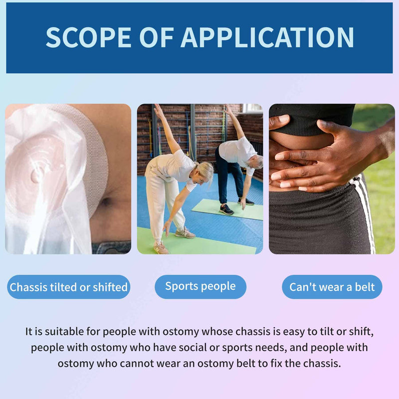 [Australia] - Ostomy Barrier Strips,Ostomy Supplies,Elastic Skin Barrier Strip, Ostomy Barrier Tape extenders for Skin Adhesive colostomy Bags (20pcs) 20pcs 