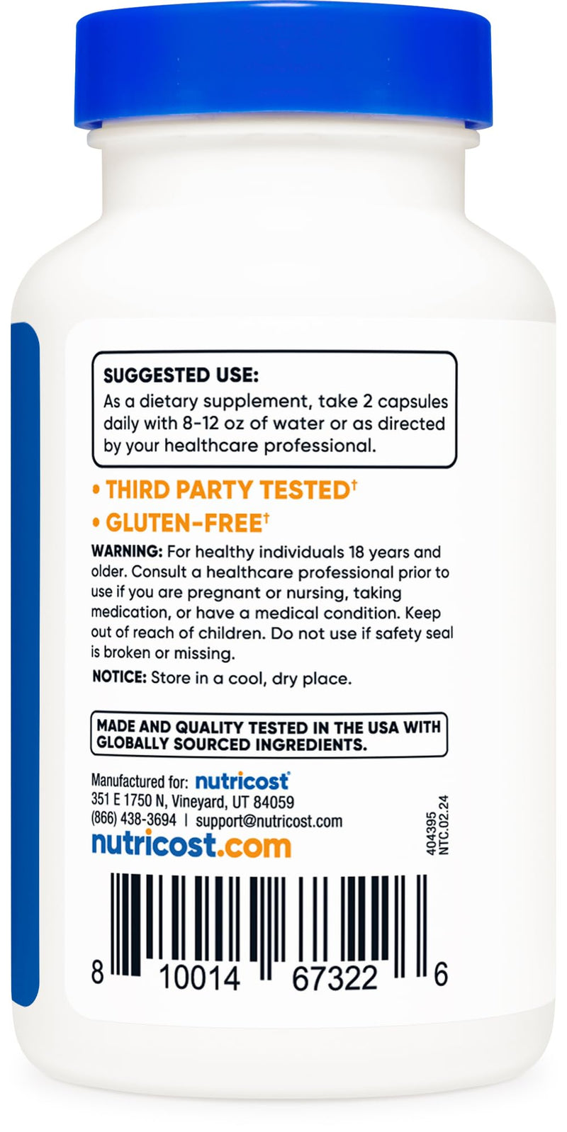 [Australia] - Nutricost Red Yeast Rice 1200mg, 120 Capsules - 60 Serv, Veggie Caps, Non-GMO, Gluten Free 