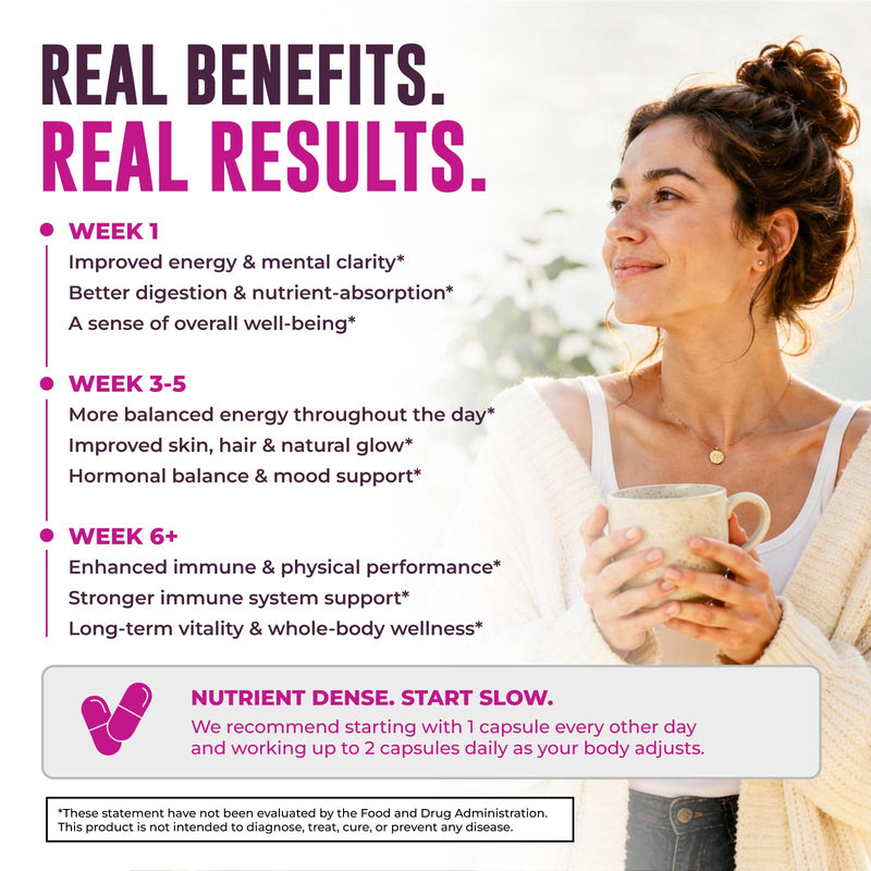 Beef Organ Supplement for Women, 120 Capsules | Beef Liver, Kidney, Heart and Uterus Tissue - Supports Women's Energy & Health - Grass Fed, Pasture Raised, 3rd Party Tested