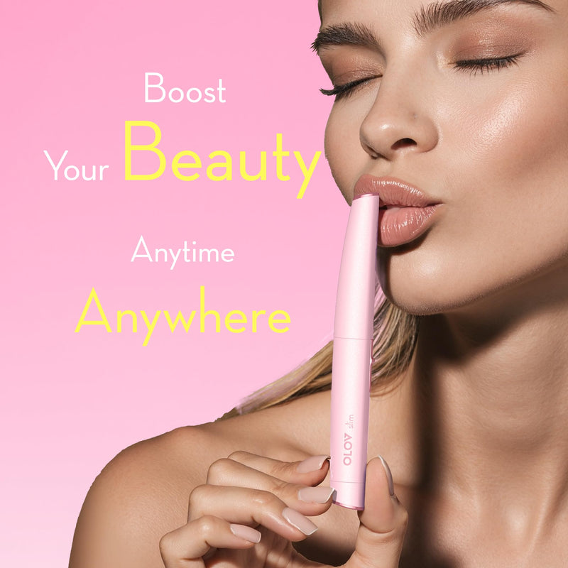 [Australia] - Facial Hair Removal for Women, Painless Eyebrow Trimmer with Pivoting Head, Electric Battery Operated Body Hair Remover with 2 Replaceable Blade for Face Neck Chin Bikini, Pink 