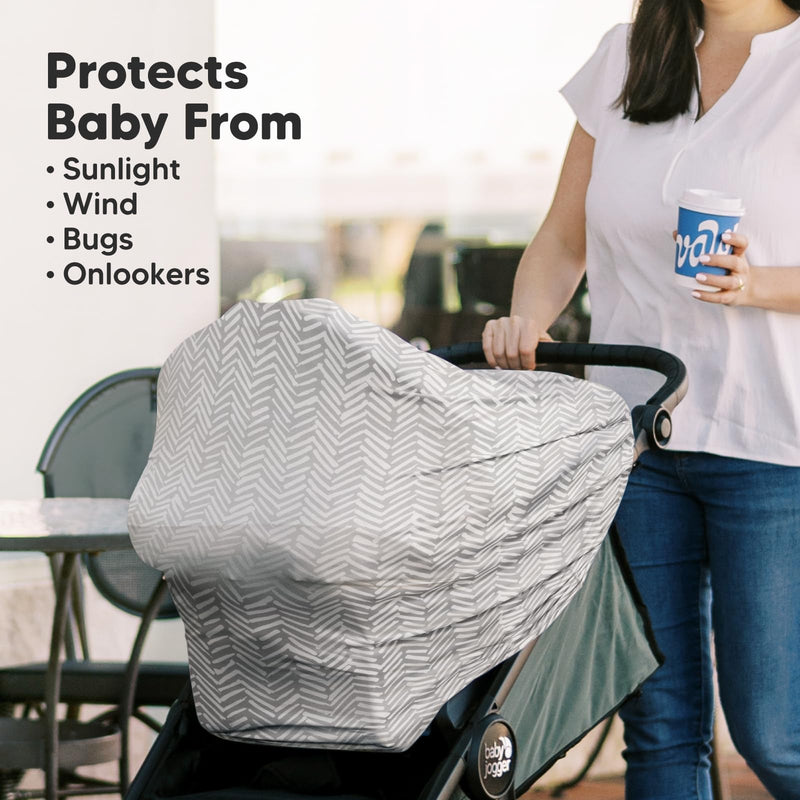 [Australia] - Car Seat Covers for Babies - Nursing Cover, Baby Car Seat Cover, Nursing Covers for Breastfeeding, Carseat Cover Girls, Boy, Breastfeeding Cover, Infant Car Seat Cover, Stroller Cover (BFF Gray) Bff Gray 