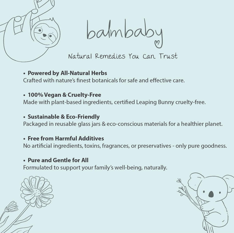 Balm Baby Natural Baby Teething & Calming Tincture - Calms, Soothes Gums and Discomfort – Vegan - Glass Bottle with Glass Dropper (4oz) 1 Count (Pack of 1) Sweet Glycerin