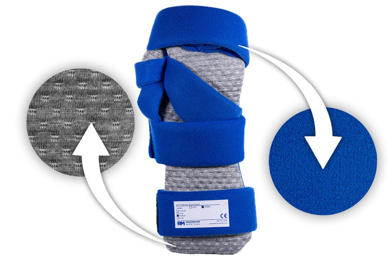 Restorative Medical BendEase Hand Splint - Wrist Pain Support for Carpal Tunnel, Arthritis and Stroke Recovery (Large - Right) Large